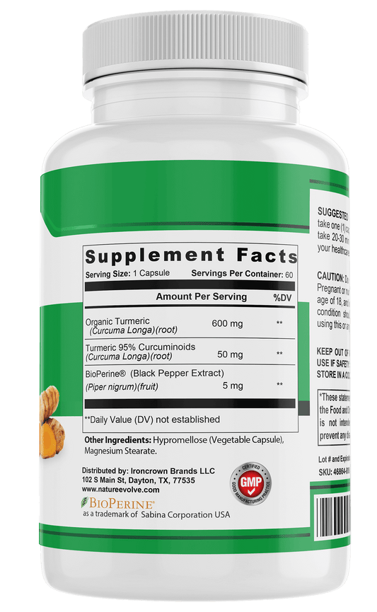 Turmeric w/BioPerine - 650mg