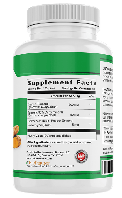 Turmeric w/BioPerine - 650mg