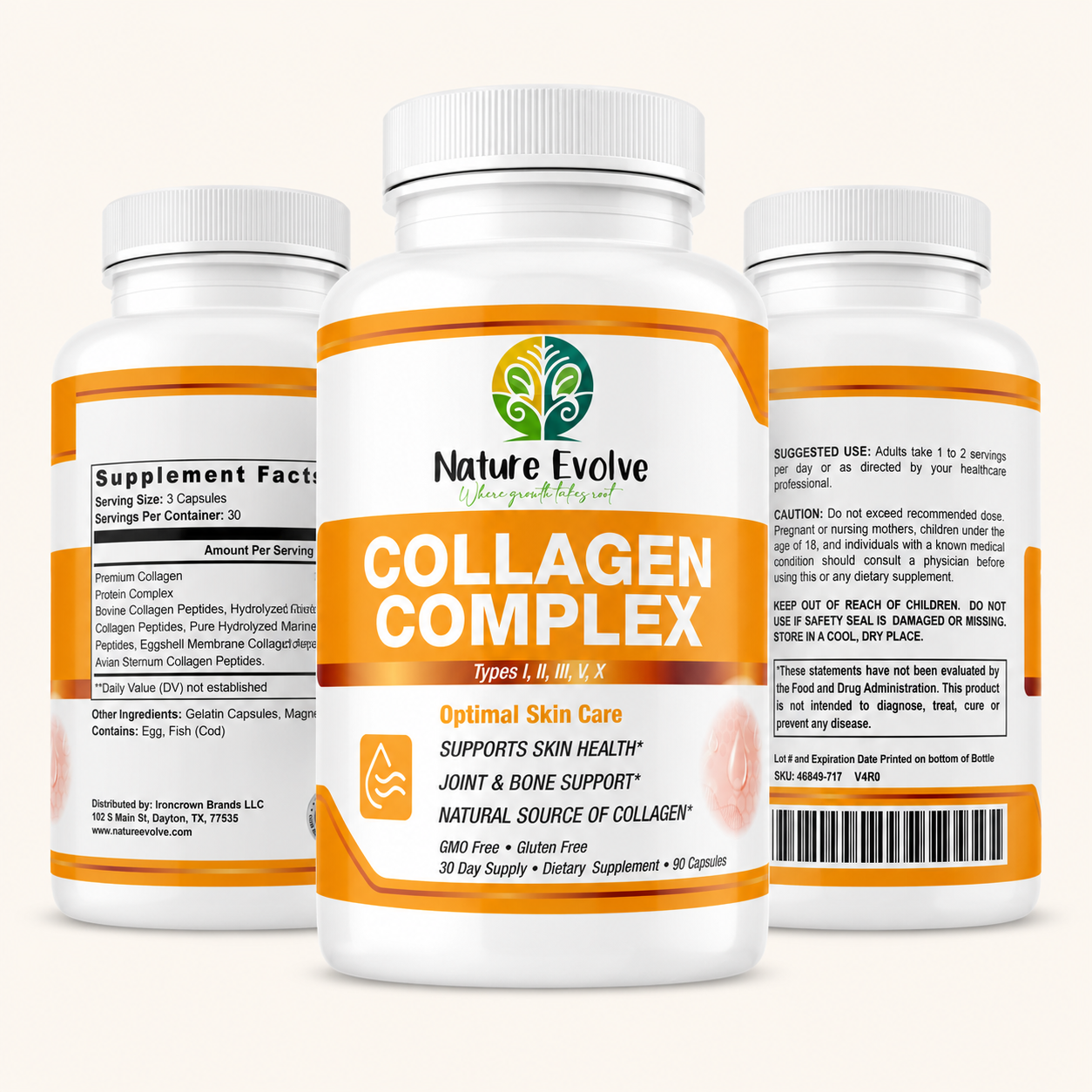 Collagen Complex Types I, II, III, V & X