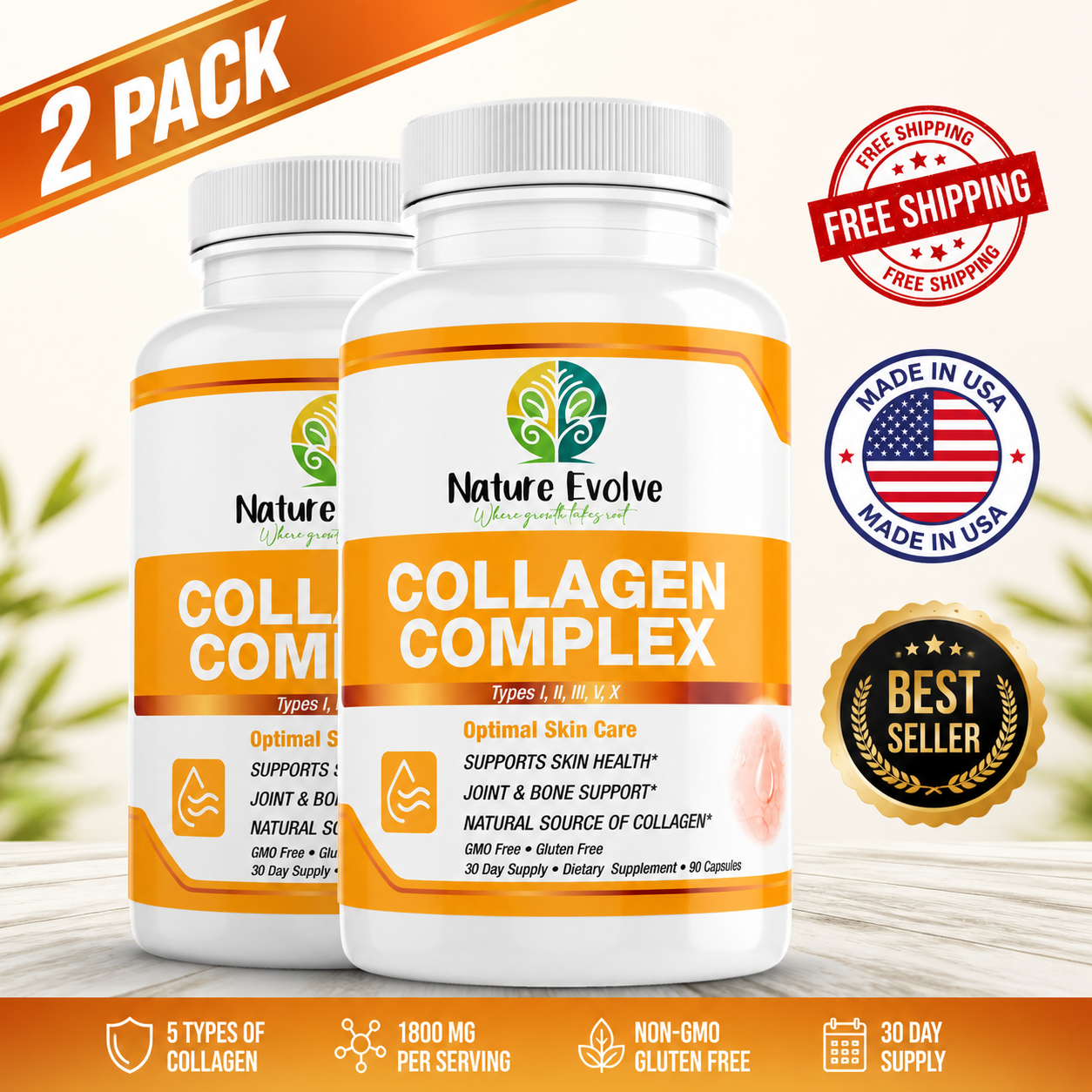 Collagen Complex Types I, II, III, V & X