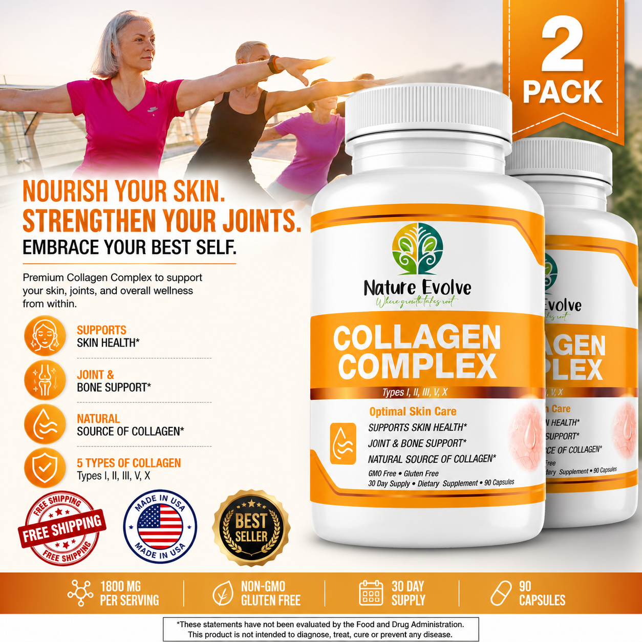 Collagen Complex Types I, II, III, V & X