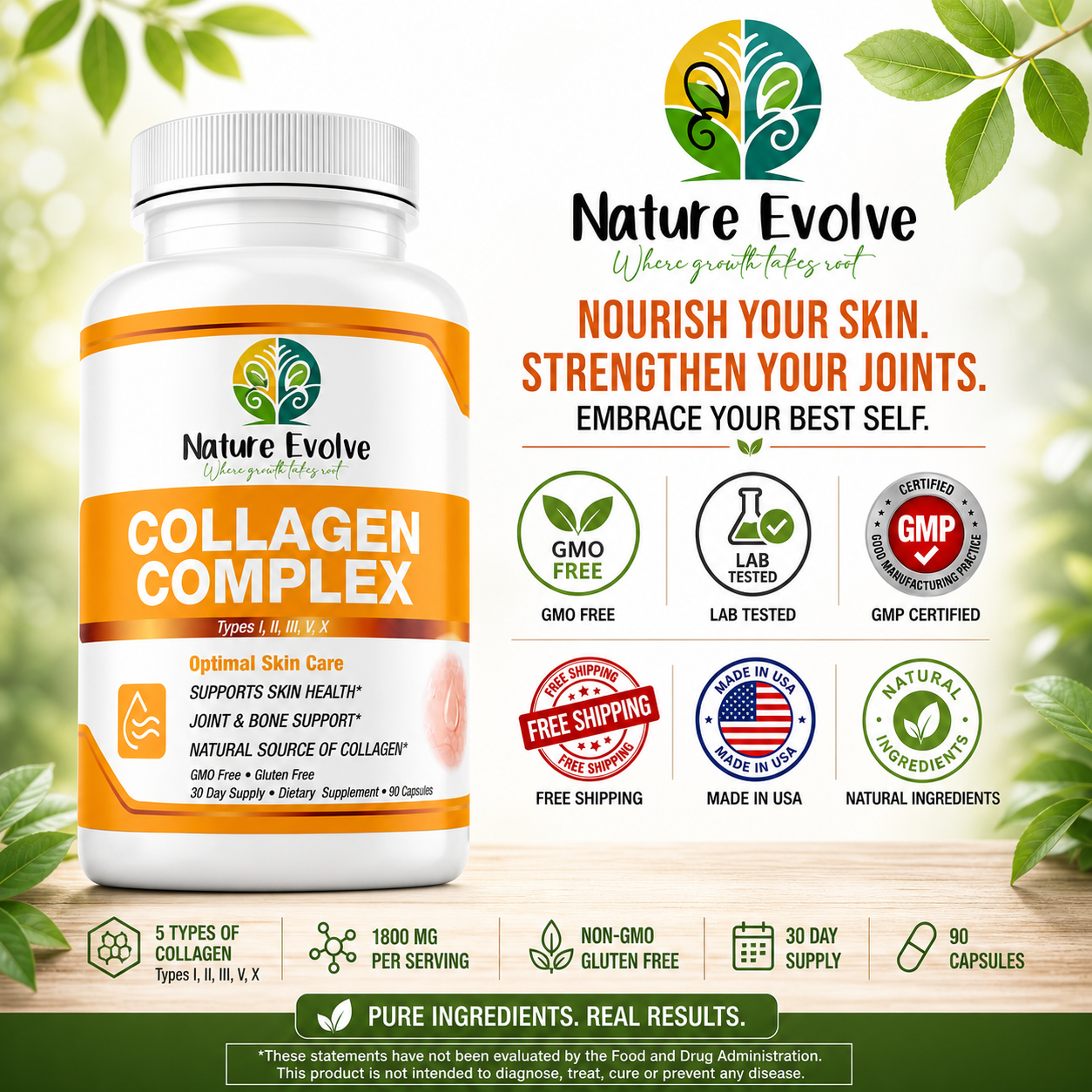 Collagen Complex Types I, II, III, V & X