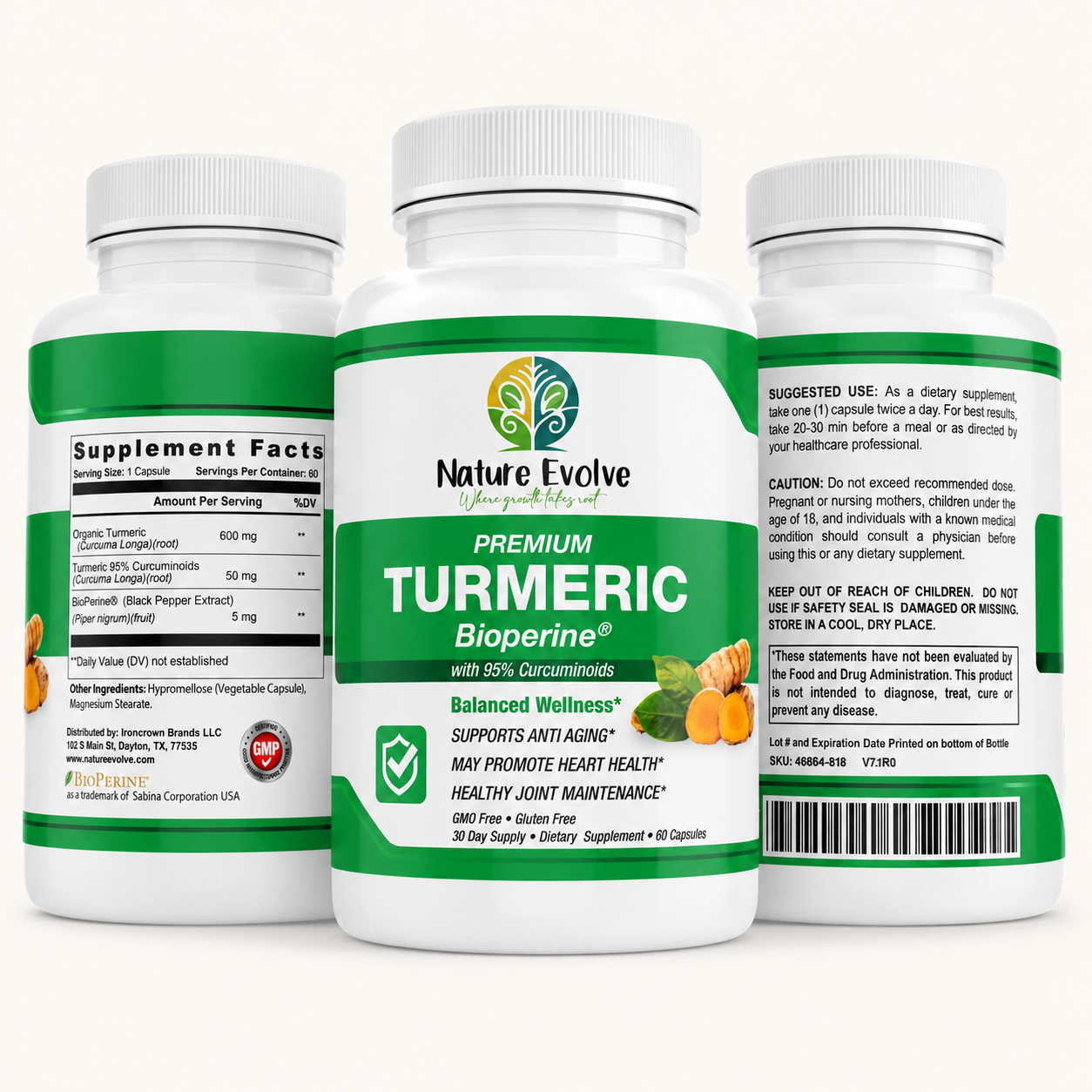 Turmeric Bioperine® with 95% Curcuminoids