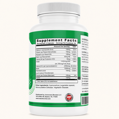 Vitamin B-12 Complex, Energy & Mental Clarity Support