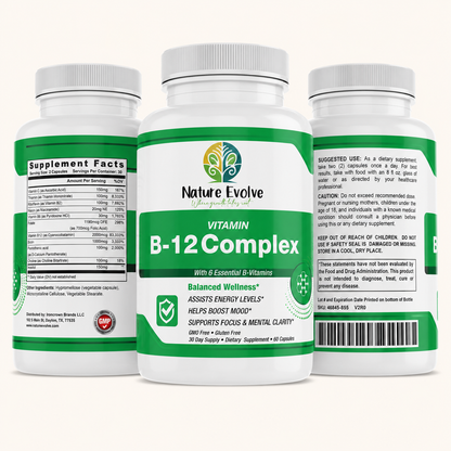 Vitamin B-12 Complex, Energy & Mental Clarity Support