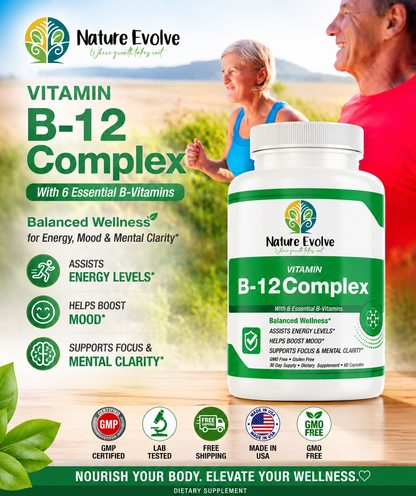 Vitamin B-12 Complex, Energy & Mental Clarity Support