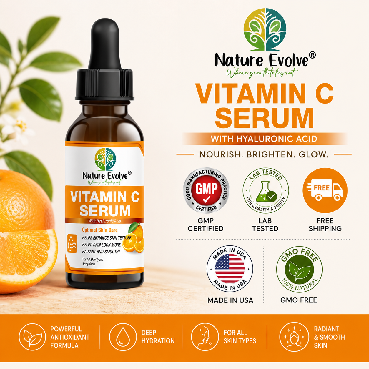 Vitamin C Serum with Hyaluronic Acid